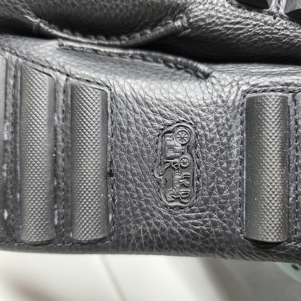 Coach Women's Crosby Black Pebbled Leather Driver Loafers Size 8 NWB - Picture 12 of 13